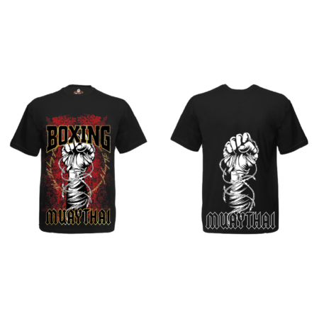 Muay Thai Boxing Fist T-Shirt – Fight Spirit Edition