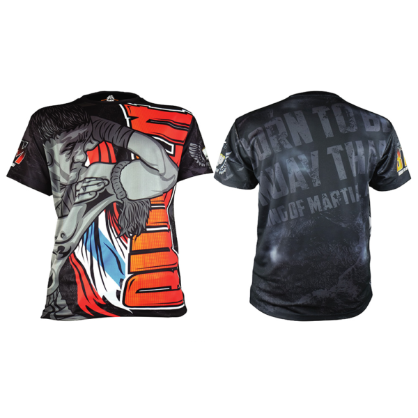 Muay Thai Warrior T-Shirt – Born to Fight Design