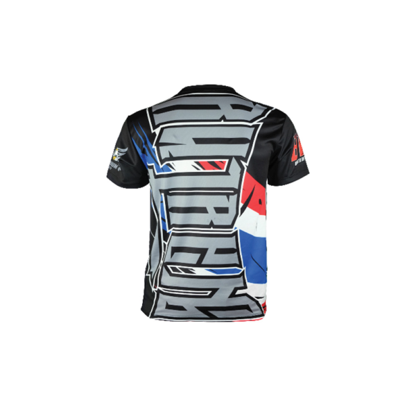 Muay Thai Striker T-Shirt – Thai Flag Warrior Design - Image 3