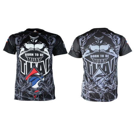 Born to Be Muay Thai T-Shirt – Warrior Chain Design