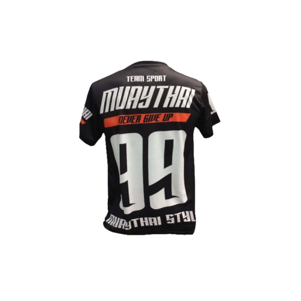 Muay Thai International T-Shirt – Never Give Up 99 - Image 3