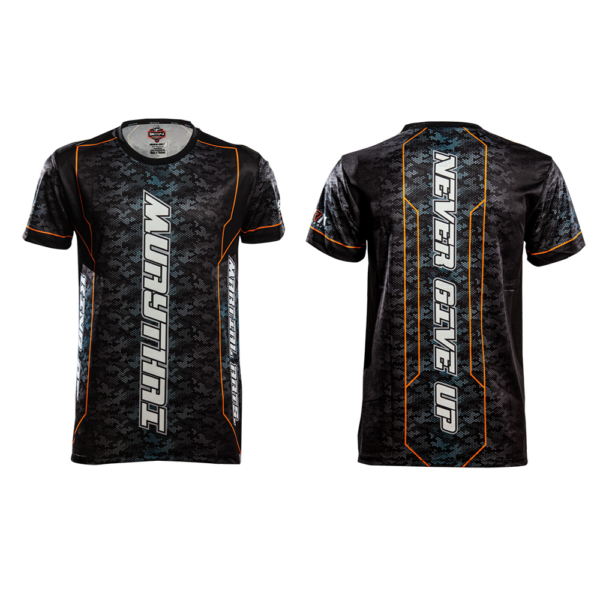 Muay Thai Never Give Up T-Shirt – Camo Fightwear Design